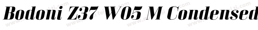 Bodoni Z37 W05 M Condensed Bold字体转换